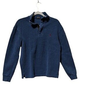 Polo Ralph Lauren classic quarter-zip pull over cotton sweater men's medium